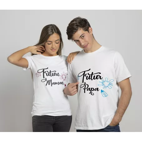Duo T-shirts Futurs parents!